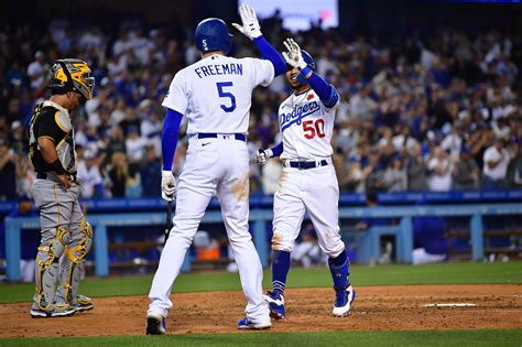 091) when trailing entering the 9th inning this season -- tied for 5th best in MLB; League Avg:. . Dodgers vs pirates score